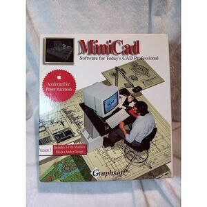 MINI CAD 5 for Macintosh – Graphsoft Computer‑Aided Drafting Manuals & Box Only